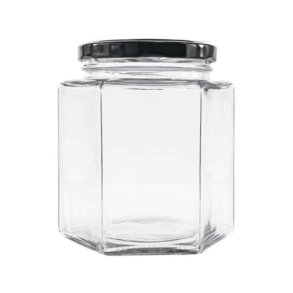 hexagon honey jars wholesale